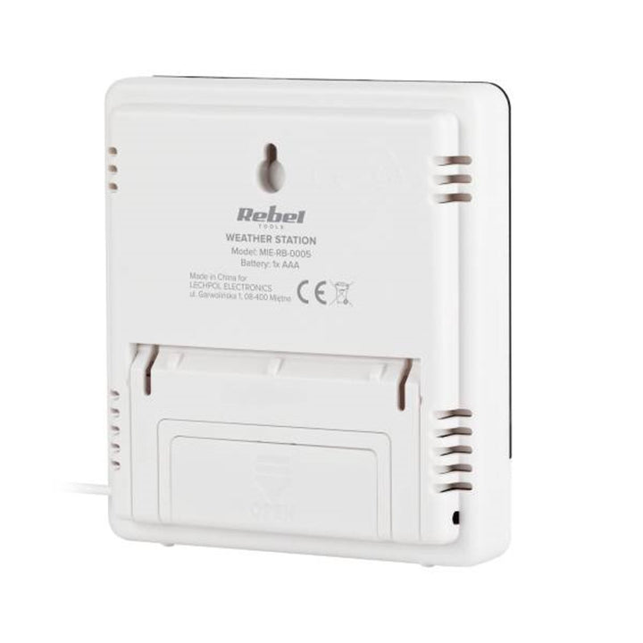 Stáisiún Aimsire Baile Rebel RB-0005 le Féilire Tomhais Taise &amp; Teochta &amp; Feidhm Aláraim