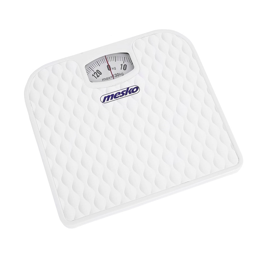 Mesko Mechanical Analog Bathroom Scale Up to 130kg Personal Easy to Callibrate