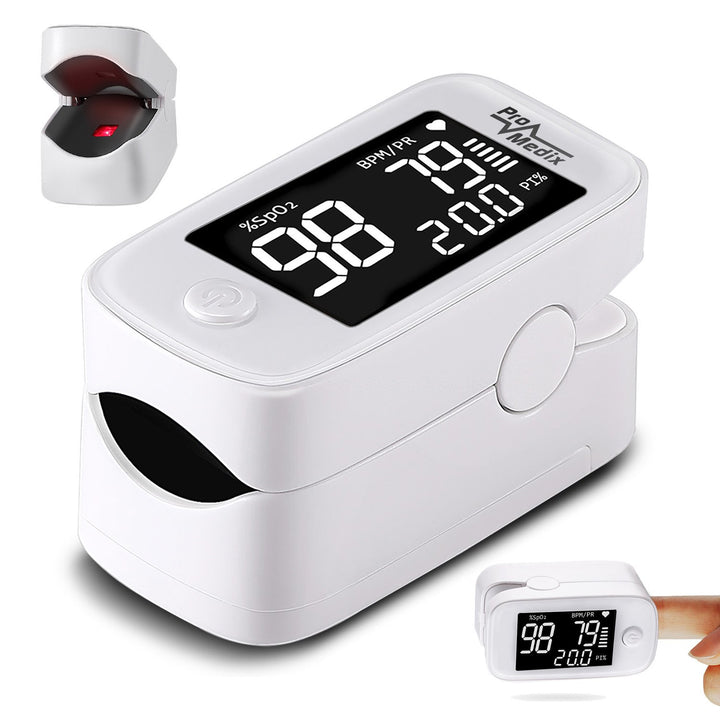 Oximeter Pulse Méar Méar Leighis Promedix PR-870 le taispeáint LED 1.5” HD