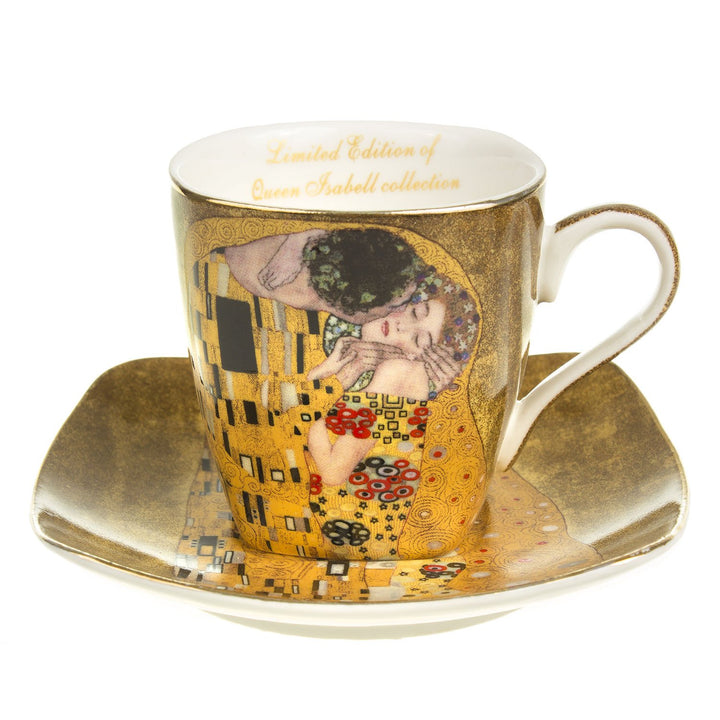 Queen Isabell W3A06-24573 Espresso Porcelain Cup Set With Suaucer