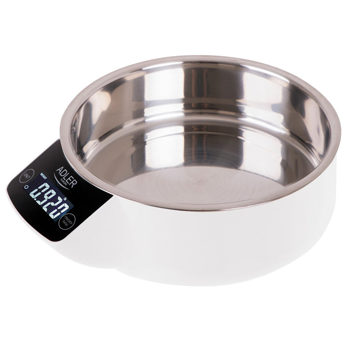 Adler AD 3166 Electronic Kitchen Scale with a Bowl 900ml Capacity Tare Function max. 5kg 1g Accuracy