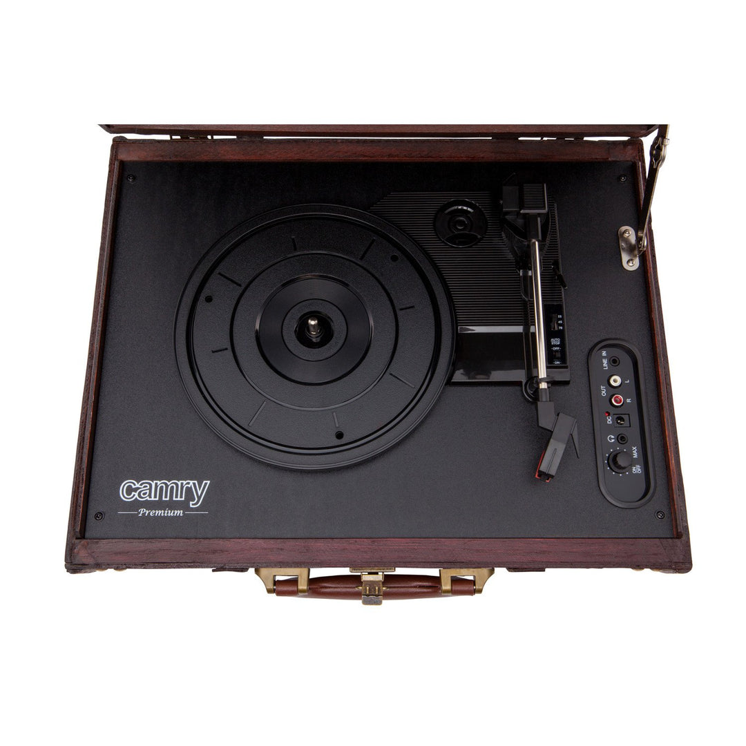Camry CR 1149 Suitcase Turntable with Built-in Speakers Headphones Socket Line IN OUT 33/45/78 RPM