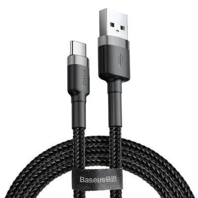 USB plug A - USB plug type-C 2m CATKLF-CG1 Gray+Black BASEUS cable