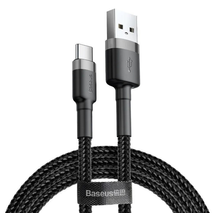 USB plug A - USB plug type-C 2m CATKLF-CG1 Gray+Black BASEUS cable