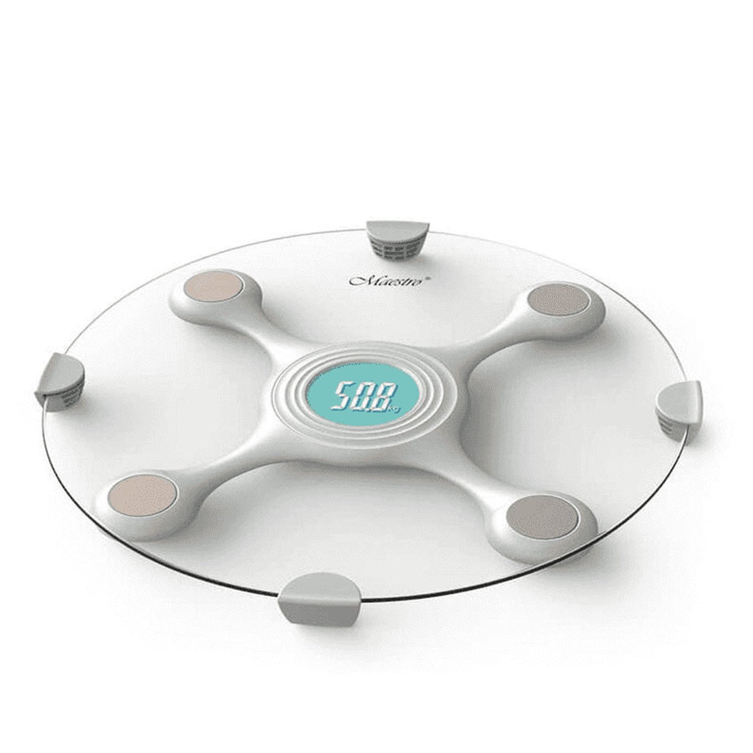 Maestro MR1820 Digital Bathroom Scales Up To 150kg LCD Display With Backlight Tempered Glass