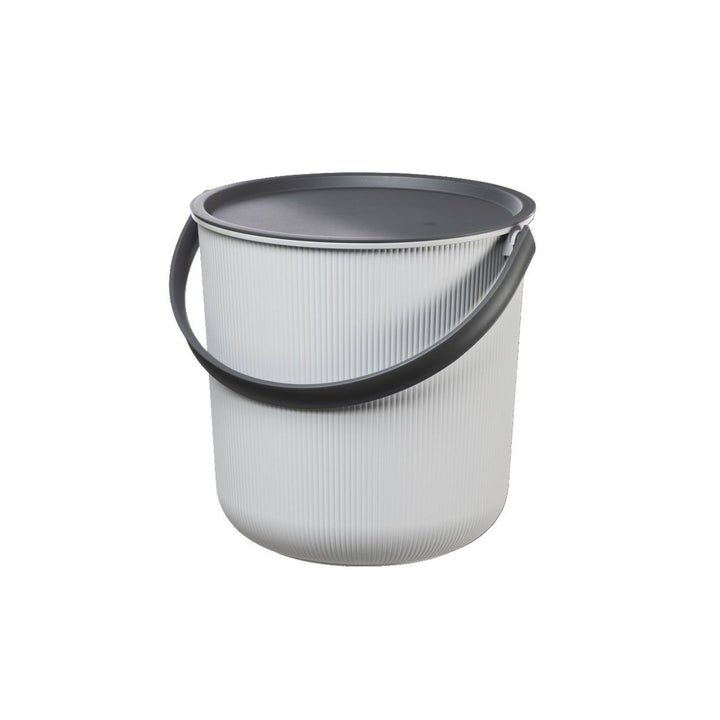 Plast Team Akita Recycled Plastic Storage, Fishing, Laundry Bucket With Handle And Lid 10L