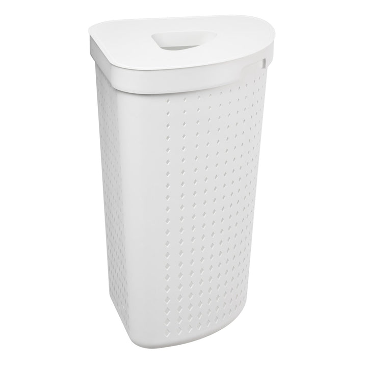 Plast Team SEOUL white laundry basket 62 L with handle