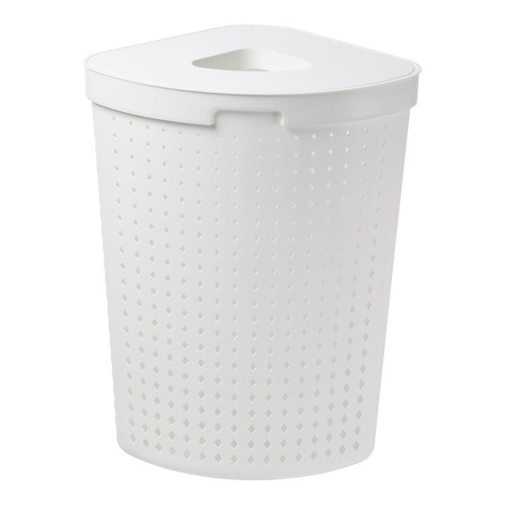 Plast Team SEOUL white laundry basket 62 L with handle