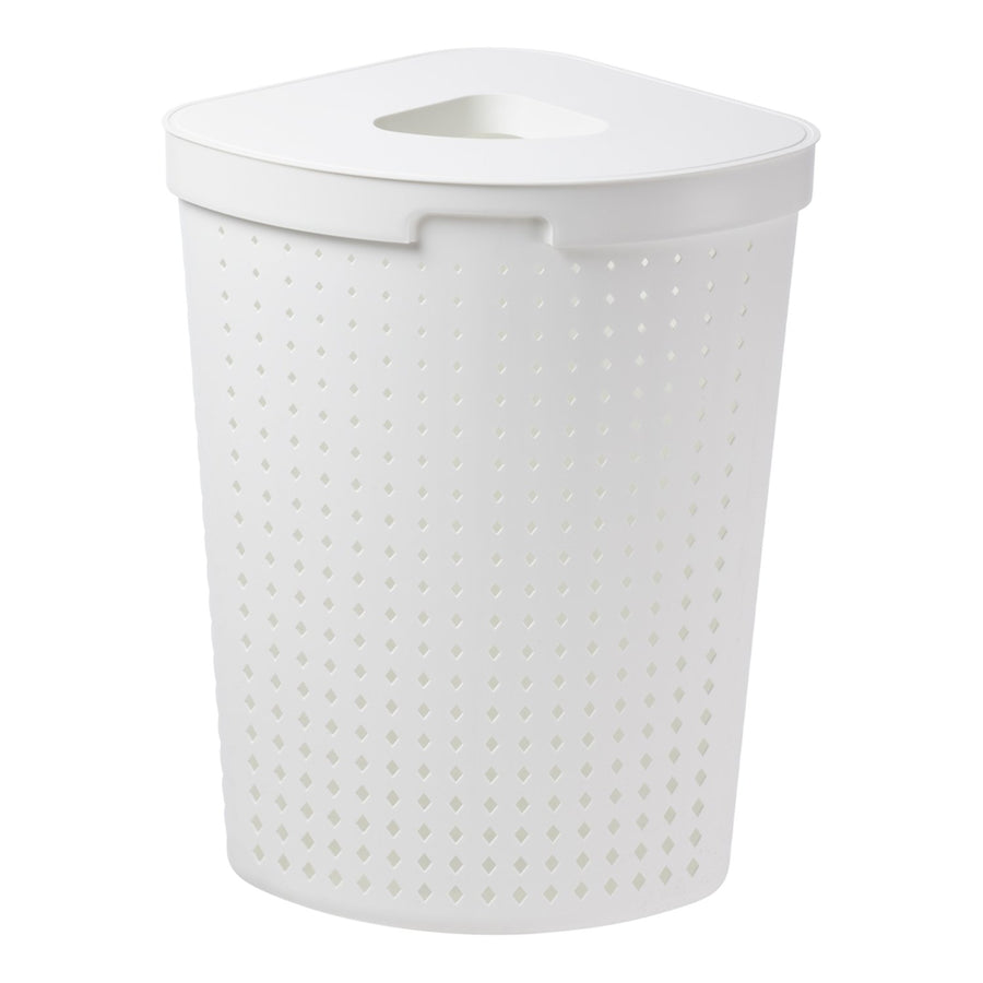 Plast Team SEOUL white laundry basket 62 L with handle