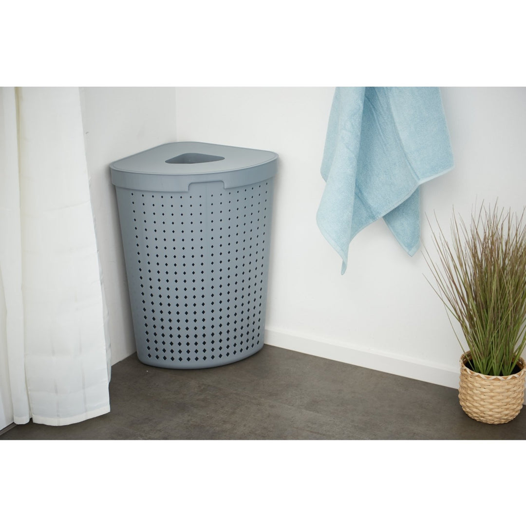 Corner laundry basket Plast Team Seoul 62L - practical solutions and unique design