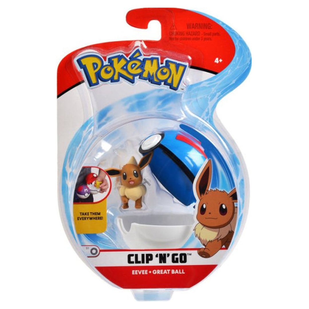 Pokemon Clip 'N' Go Series 7 Mix 1 Pokeball + 1 Figurine Set Random Toy