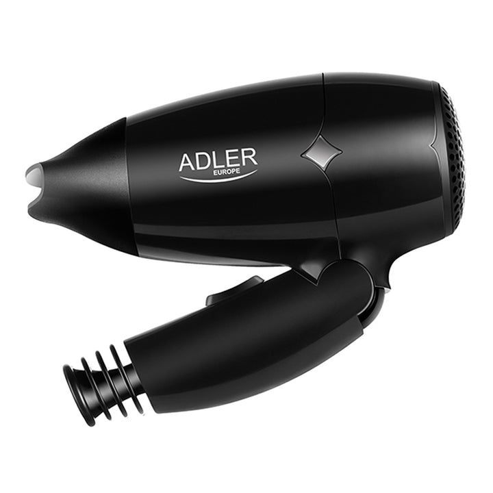 Adler AD 2251 Hair Dryer, Travel Hair Dryer, Foldable Handle, Small, Ergonomic, 1400 W