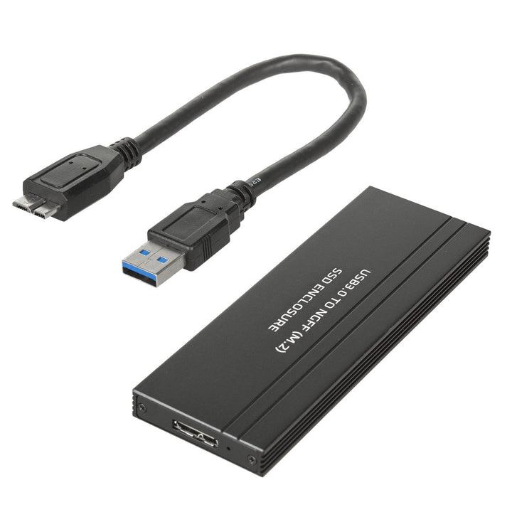 Maclean MCE582 SSD Cás Adapter SSD M.2, NGFF, USB 3.0, Méideanna 2230/2240/2260/2280, Imfhálú alúmanam,