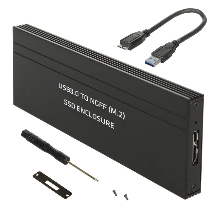 Maclean MCE582 SSD Cás Adapter SSD M.2, NGFF, USB 3.0, Méideanna 2230/2240/2260/2280, Imfhálú alúmanam,