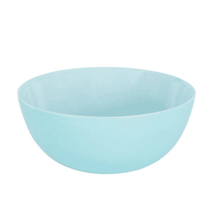 19 PCS Dining Set Plate Salad Bowl Service for 6 People Tempered Glass Turquoise