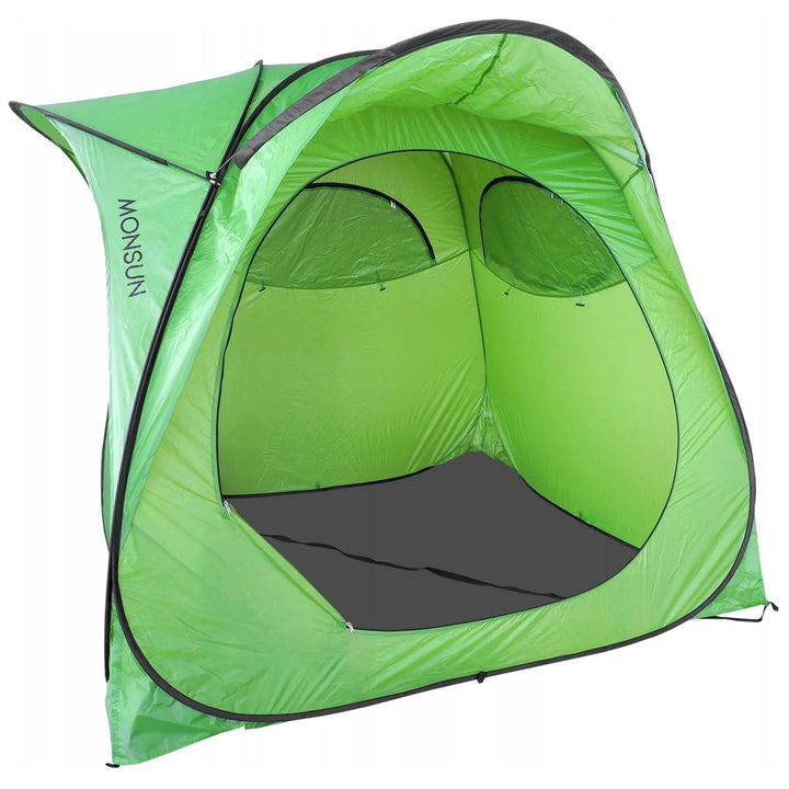 Tourist spacious tent with the floor Monsun LXMS1, polyester fabric, waterproof material, functionality and comfort