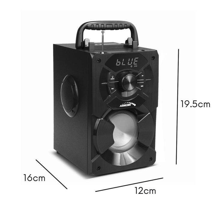 Audiocore AC730 Cainteoir Bluetooth Inaistrithe / Raidió / SD / MMC / Aux-in / USB / Soilsiú / Cianrialú / Antenna Teileascópach / Ceangal Micreafón