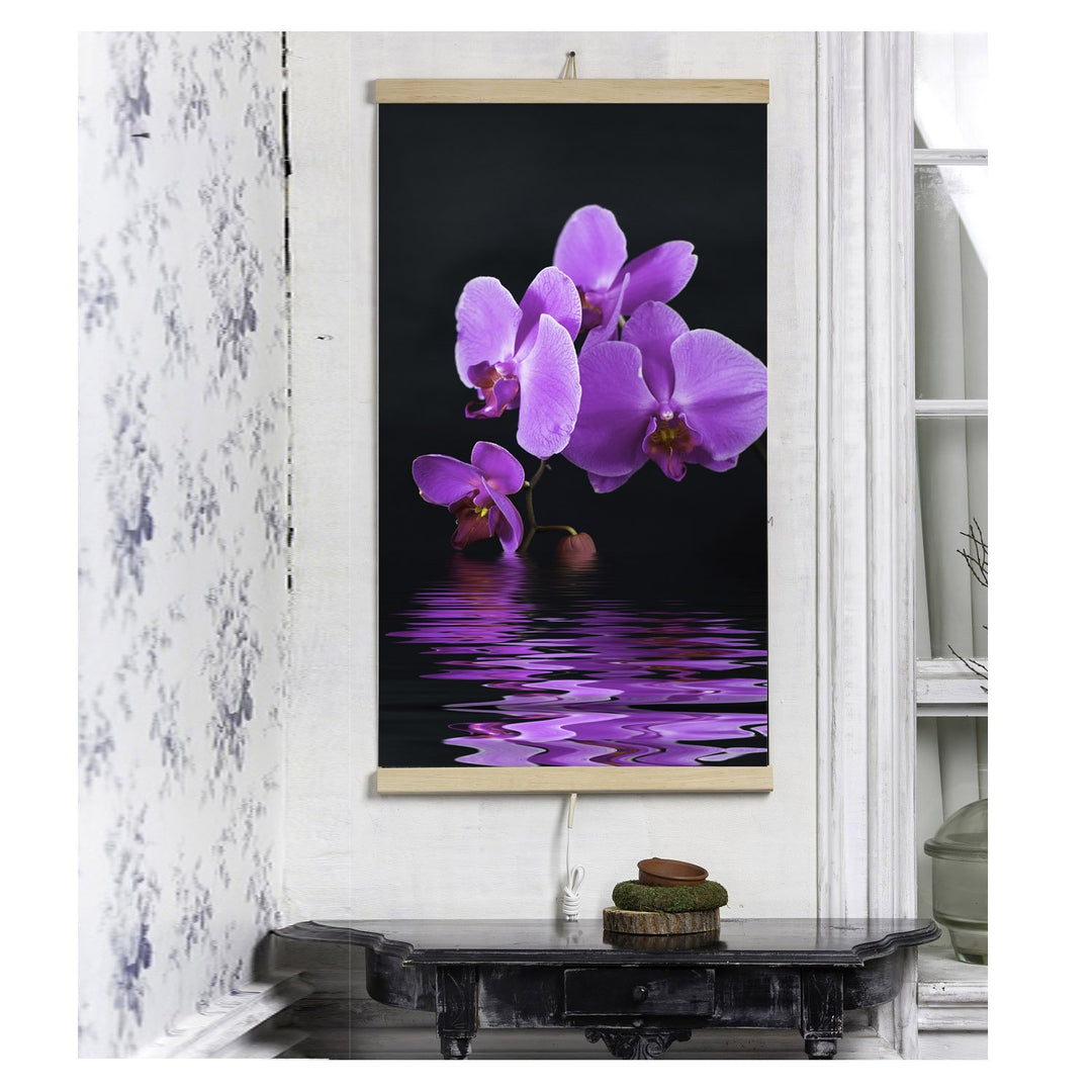 Infrared heater - flexible heating panel 430W TRIO pattern 17 purple miracle, dimensions 100x57cm with controller