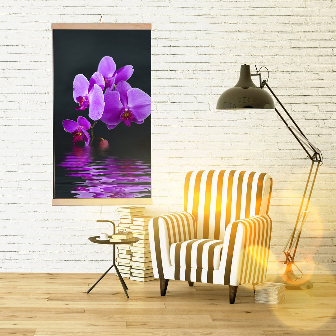 Infrared heater - flexible heating panel 430W TRIO pattern 17 purple miracle, dimensions 100x57cm with controller