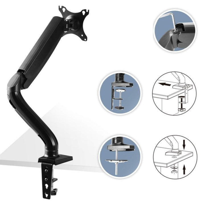 DESK MOUNT BRACKET FOR LED LCD MONITOR USB 3.0 10-32 "Art L-17GD