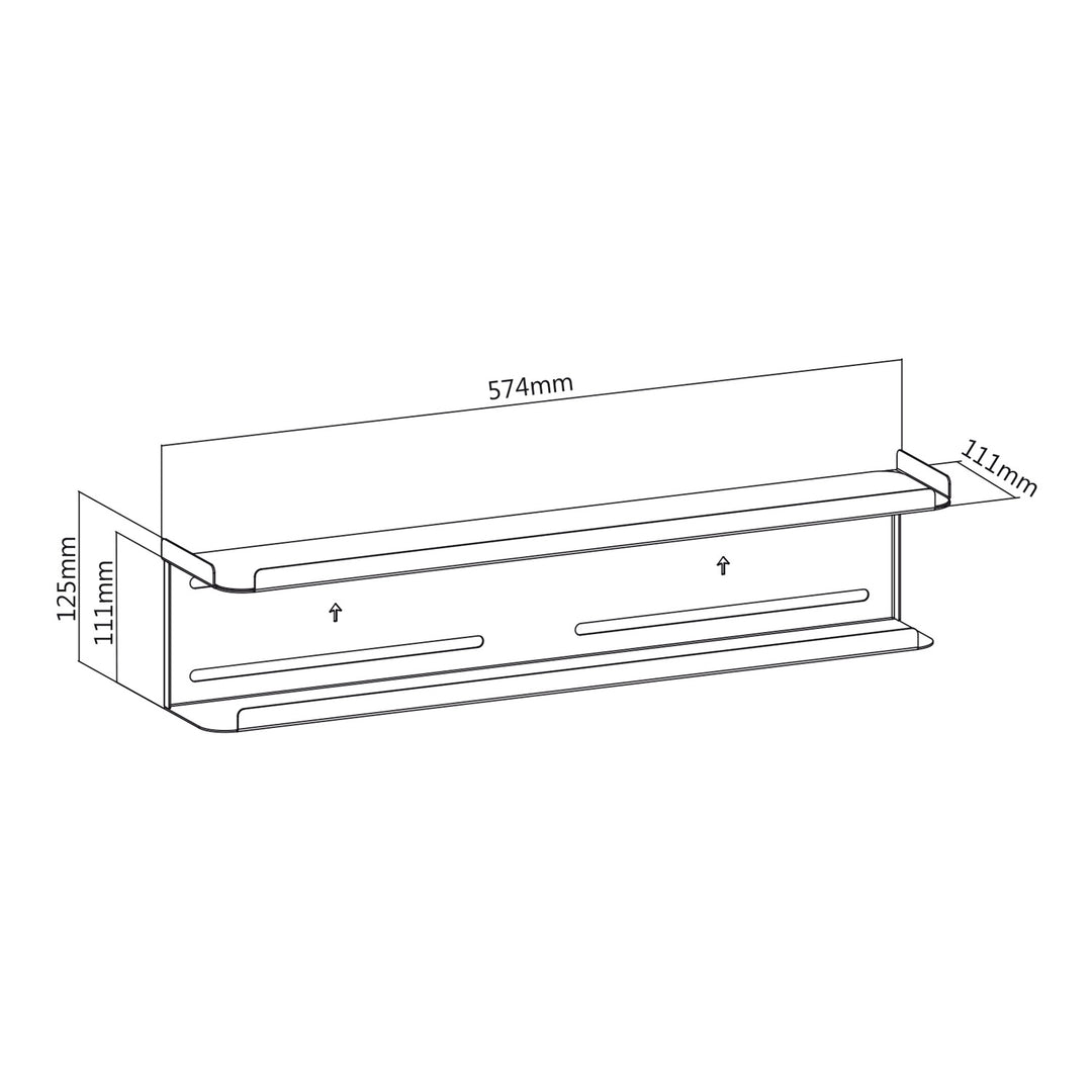 Seilf Stórála Maclean MC-904 2in1 Wall Mount TV Ar ais VESA 2kg 2 Roghanna Gléasta Uilíoch