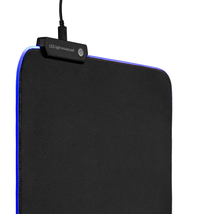 NanoRS RS704 Gaming Mouse Pad LED RGB Lighting Non Slip Desk USB 30x25cm Plug & Play
