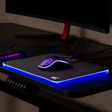 NanoRS RS704 Gaming Mouse Pad LED RGB Lighting Non Slip Desk USB 30x25cm Plug & Play