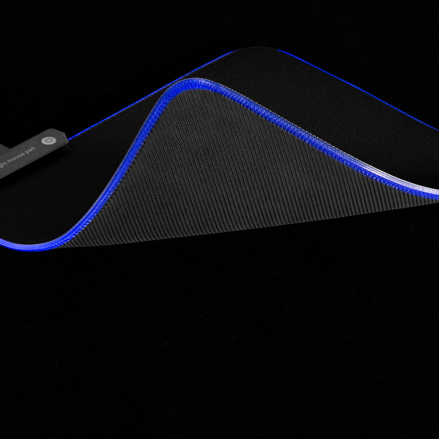 NanoRS RS704 Gaming Mouse Pad LED RGB Lighting Non Slip Desk USB 30x25cm Plug & Play
