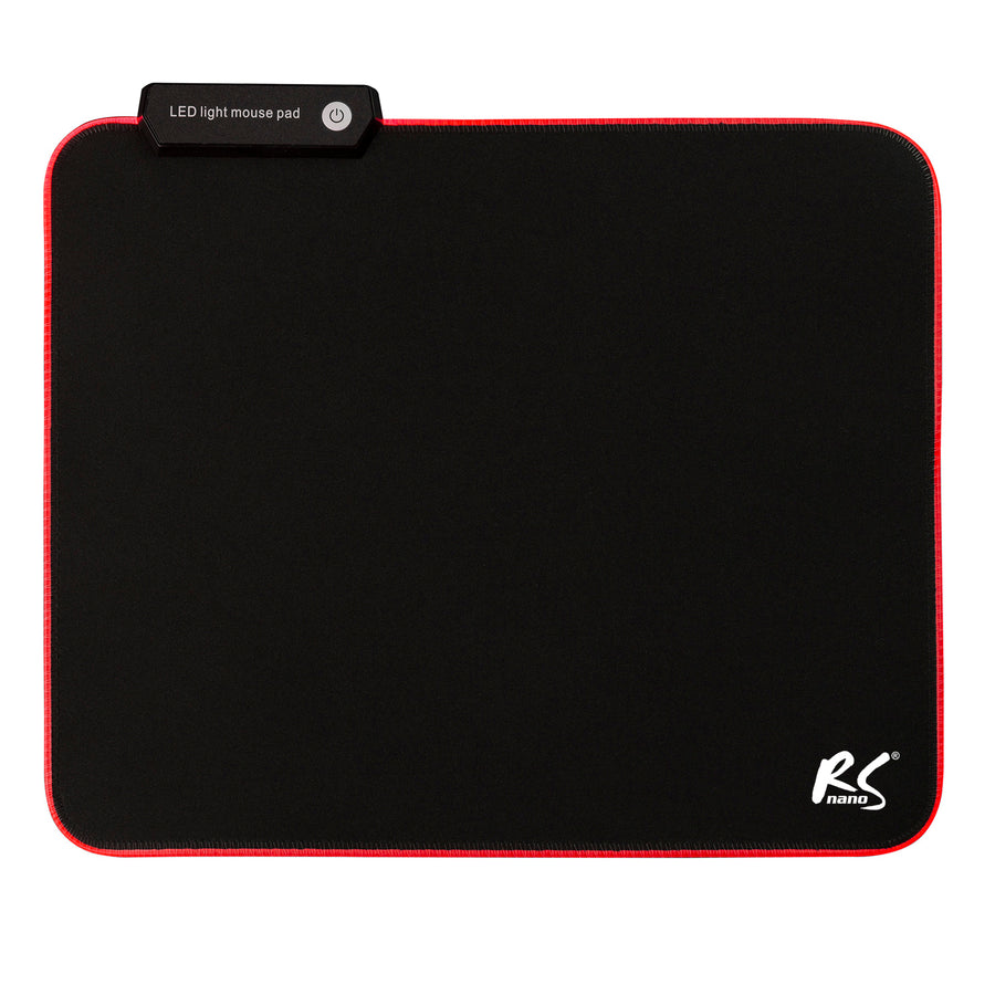 NanoRS RS704 Gaming Mouse Pad LED RGB Lighting Non Slip Desk USB 30x25cm Plug & Play