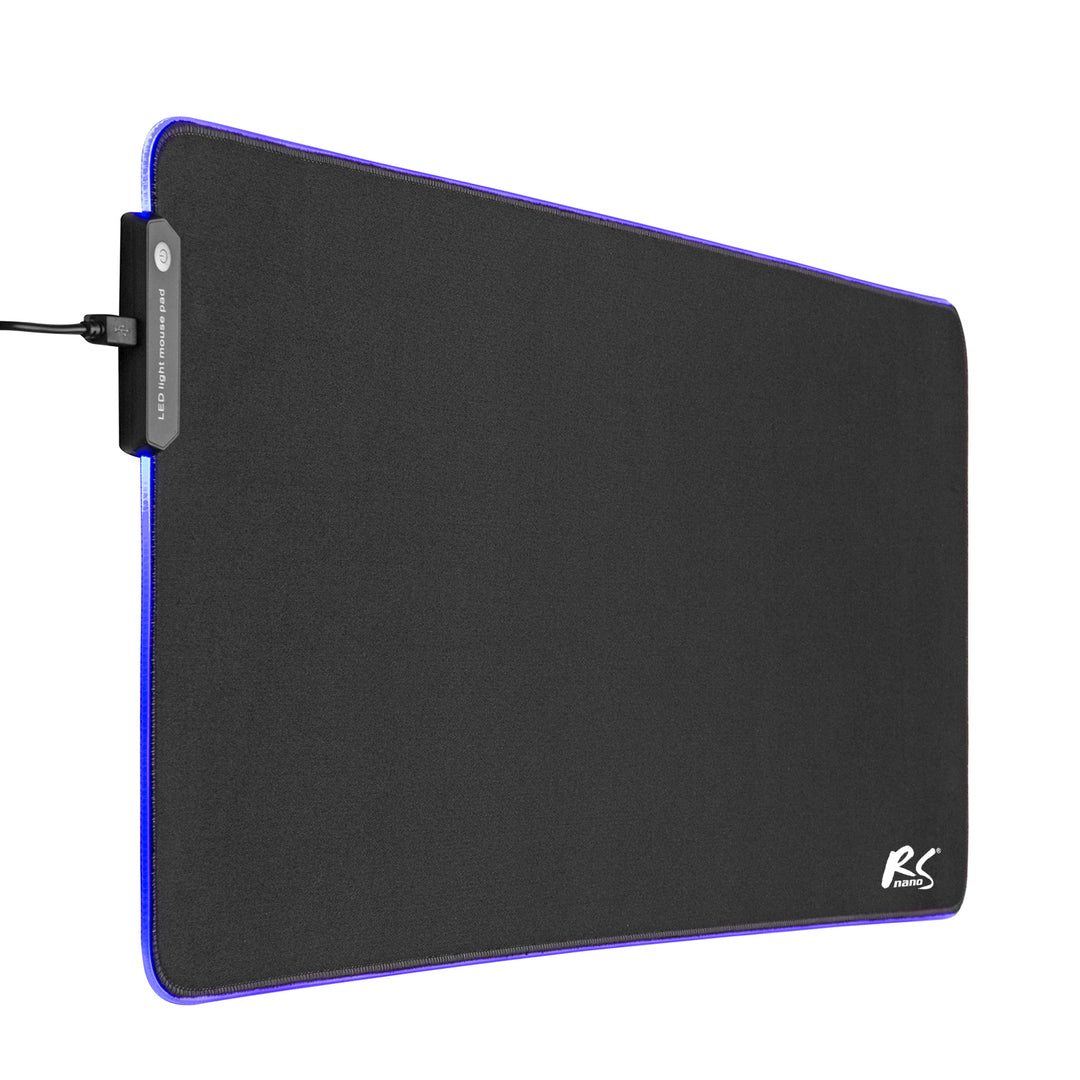 NanoRS RS705 XXL Luiche Cearrbhachais &amp; Pad Méarchláir 80x30cm Soilsiú RGB faoi stiúir USB Neamh-duillín