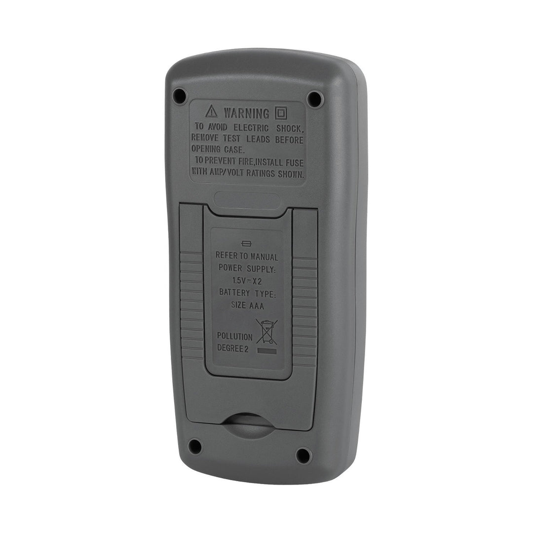 Áiríonn an méadar uilíoch Rebel Tools RB-30D treoraí tástála