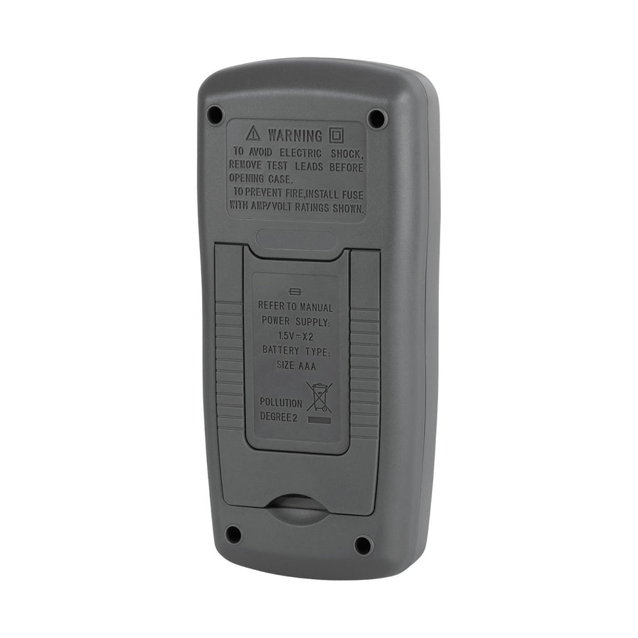 The Rebel Tools RB-30D universal meter includes test leads