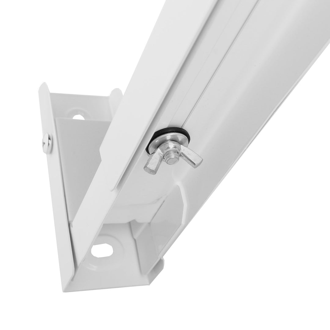 Maclean MC-915 W Universal Microwave Oven Bracket Holder Wall Mount Adjustable White Space Saving 30kg