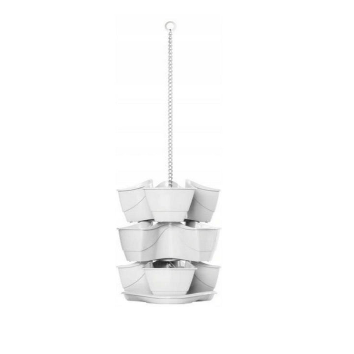 Triple pot for herbs Coubi Herbal hanging white