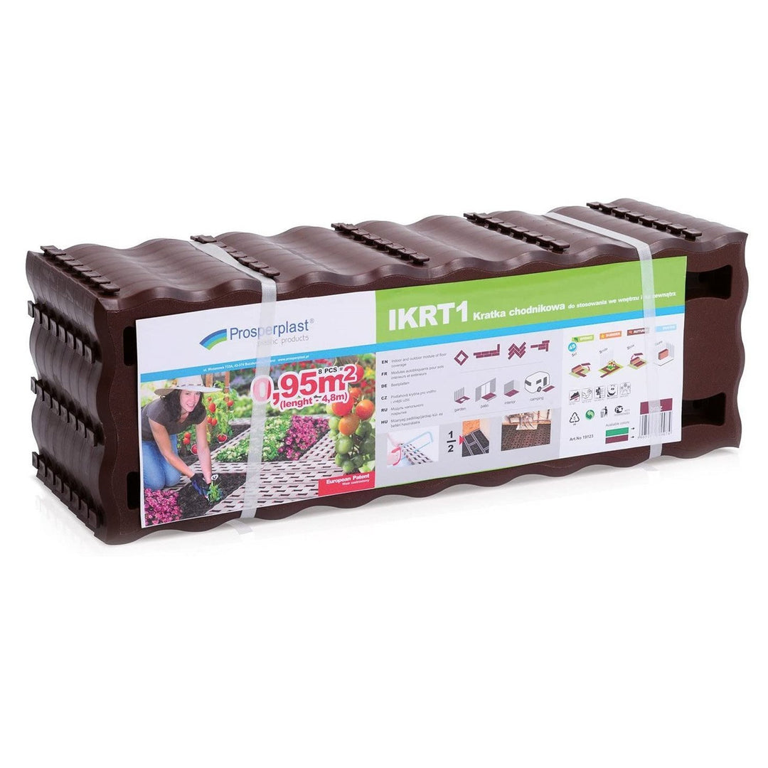 Prosperplast IKRT1-R222 Grid Pavement and Floor module Pad 0.95 m2 brown