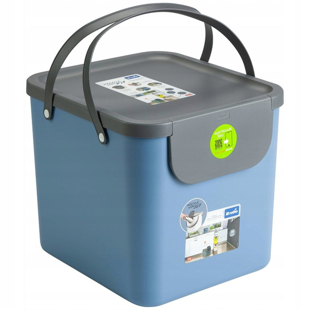 Rotho Albula waste bin 40L blue