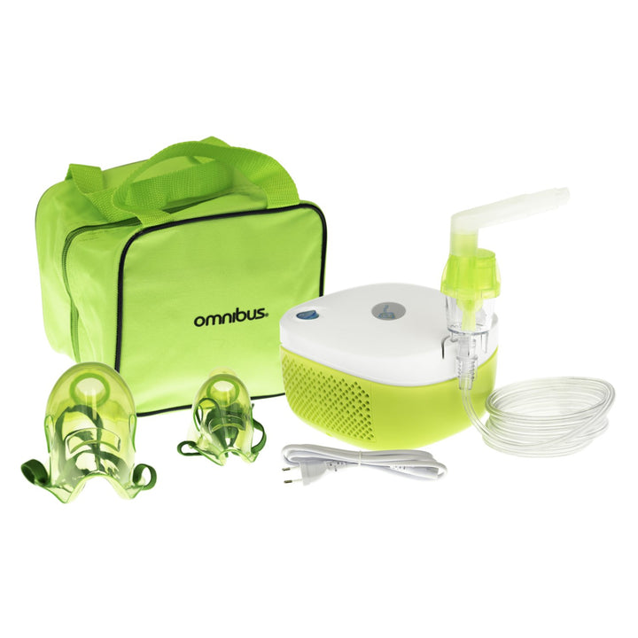 Nebulizer Leictreach Omnibus BR-CN195 do Pháistí Daoine Fásta Teaghlaigh le Accessories Socrú Inhaler do Leanaí agus do Dhaoine Fásta Nebulizer Ion-análú Masc próifílithe do dhaoine fásta agus do leanaí