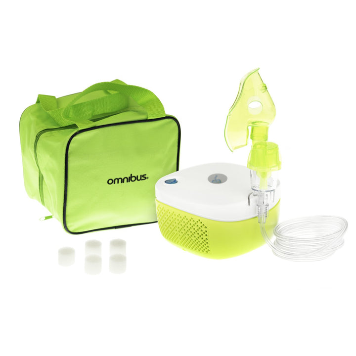 Nebulizer Leictreach Omnibus BR-CN195 do Pháistí Daoine Fásta Teaghlaigh le Accessories Socrú Inhaler do Leanaí agus do Dhaoine Fásta Nebulizer Ion-análú Masc próifílithe do dhaoine fásta agus do leanaí