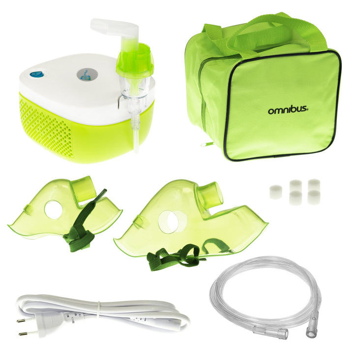 Nebulizer Leictreach Omnibus BR-CN195 do Pháistí Daoine Fásta Teaghlaigh le Accessories Socrú Inhaler do Leanaí agus do Dhaoine Fásta Nebulizer Ion-análú Masc próifílithe do dhaoine fásta agus do leanaí