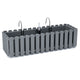 Balcony box with hooks Boardee Fencycase DDEF600W gray
