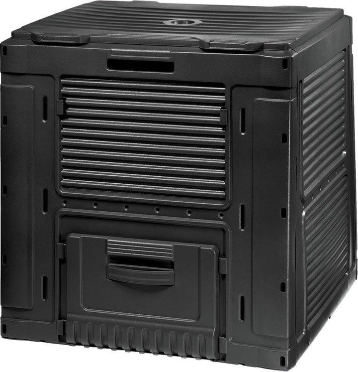 Keter E-COMPOSTER 470L Composter Bin with Base Compost Bin Eco Black 231415 Large Vented