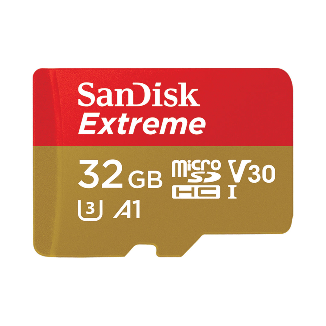 SanDisk microSD Memory Card 32GB 100MB/s Adapter for GoPro, Extreme UHS-1 C10 UHS-I U3 V30 A1