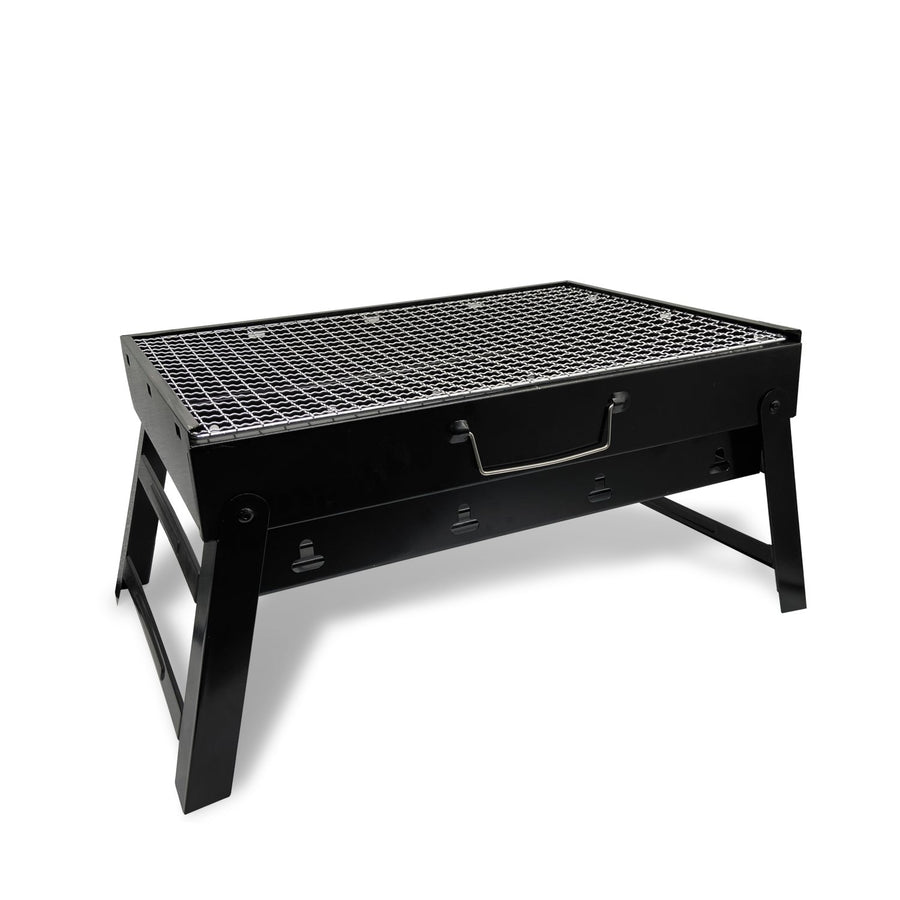 BBQ Grill Portable Folding Suitcase Charcoal Tourist Garden Camping