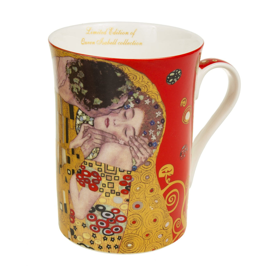 Queen Isabell  2 + 2 Coffee Mugs Set Gustav Klimt "Kiss" Collection Set of 2 Mugs in a Decorative  Packaging  2x250ml