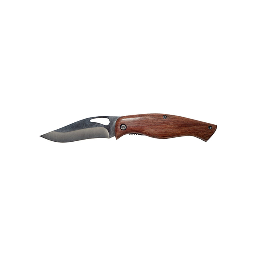 Greenmill GR5041 Universal Garden Folding Knife Steel Blade Wood Handle