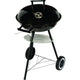 Master Grill&Party MG913 BBQ Grill Barbecue Lid Wheels Shelf Charcoal Chrome Steel Round Garden