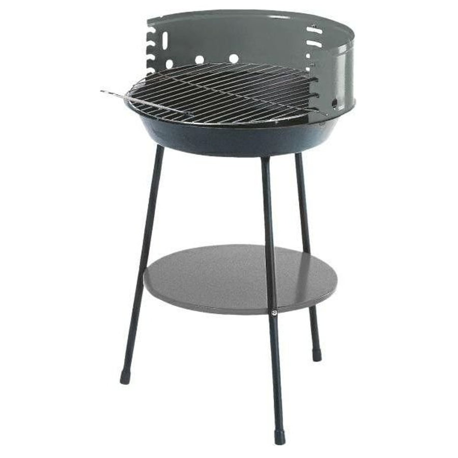 Master Grill MG915 Garden Grill with Lower Shelfl Charcoal Grill 35cm Diameter BBQ Grill