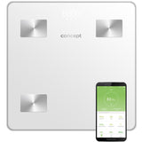 Concept VO4000 Glass Diagnostic Bathroom Scale with Body Fat Analysis