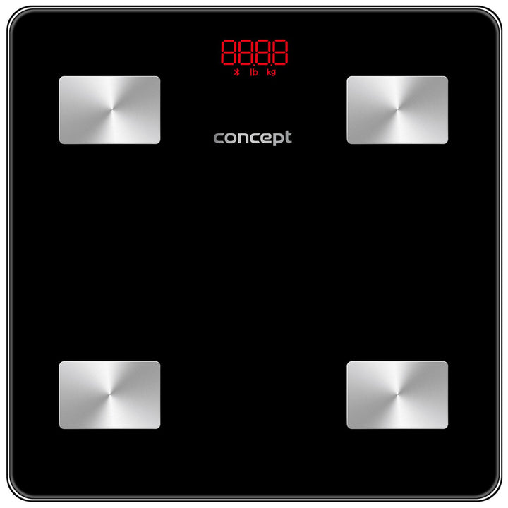 Concept black diagnostic analytical bathroom scale VO4001