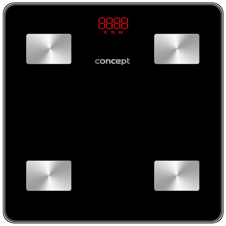 Concept black diagnostic analytical bathroom scale VO4001